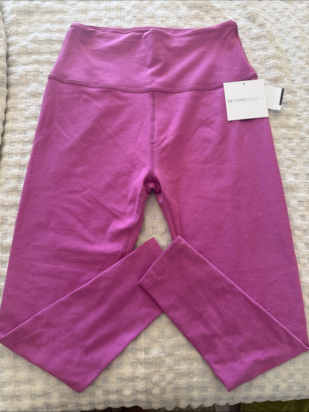 Beyond Yoga Girls' Magenta High-Rise Leggings